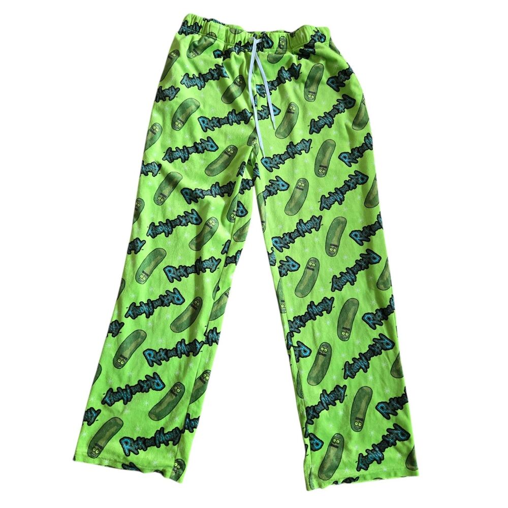 Rick And Morty Lounge Pants Sleepwear Men's PJ'S PICKLE RICK Size XL Pajamas